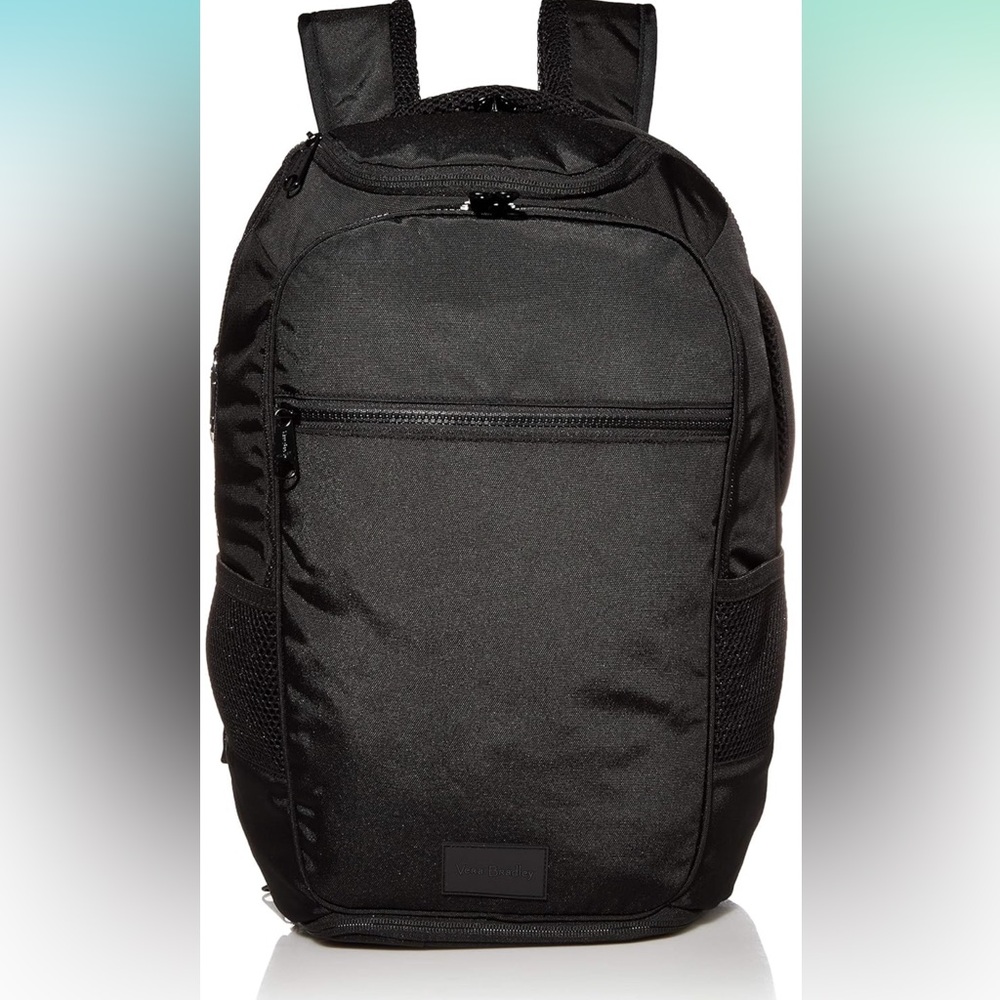 Vera Bradley Women’s Recycled Lightened up Reactive Journey Black Backpack